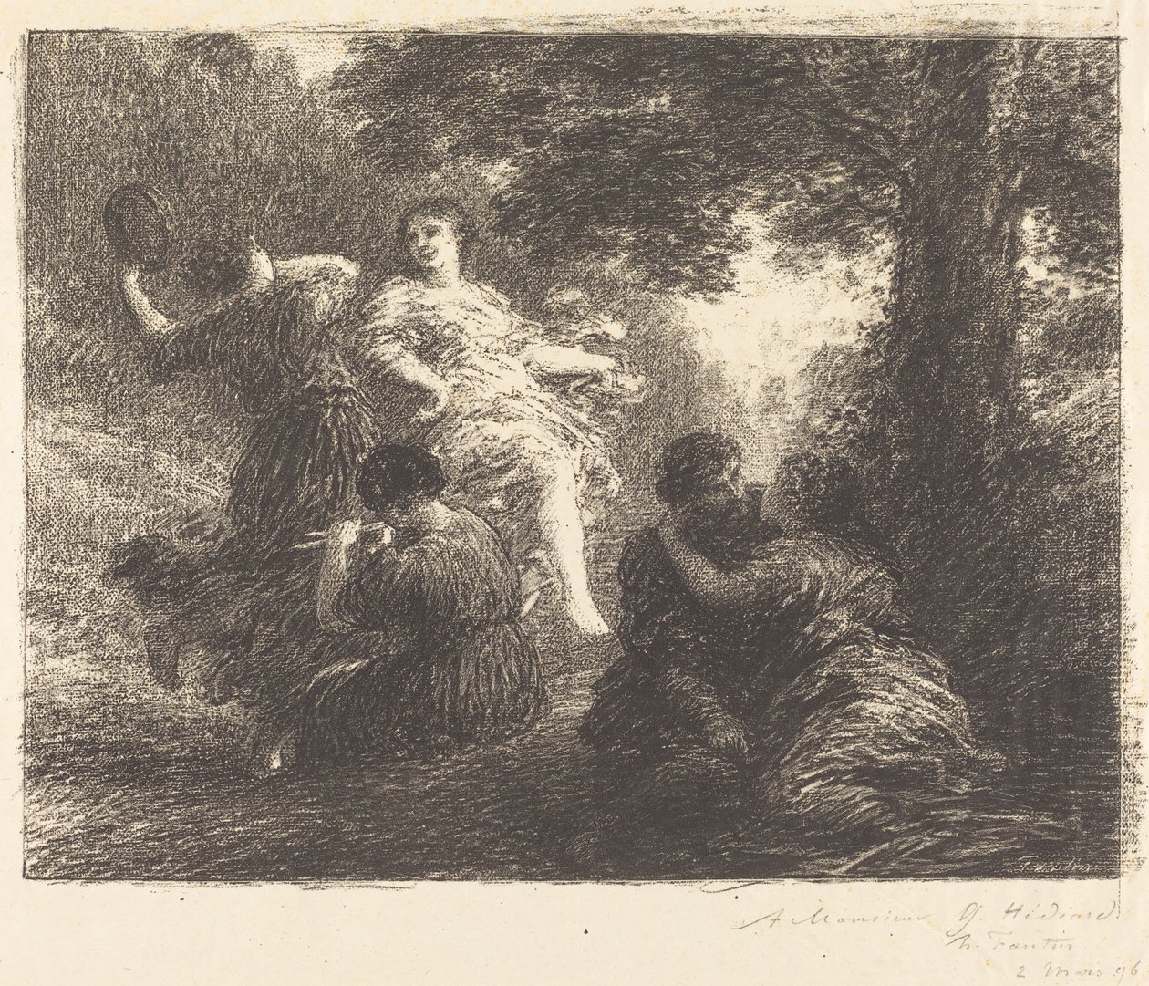 Pastoraal door Ignace Henri Jean Fantin Latour