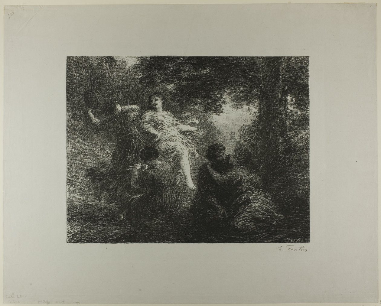Pastoraal door Ignace Henri Jean Fantin Latour