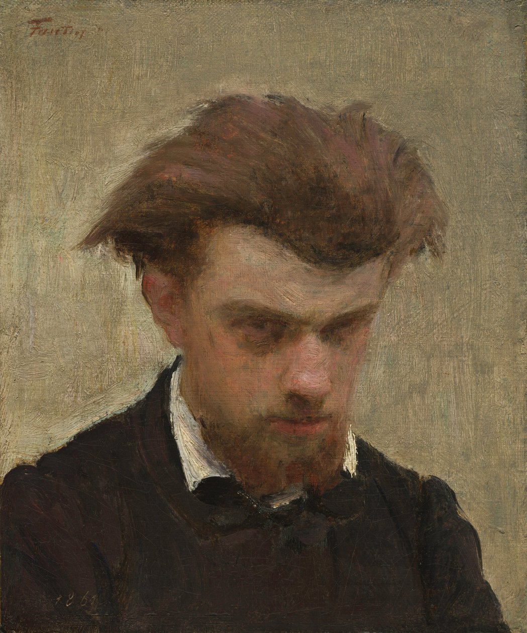 Zelfportret door Ignace Henri Jean Fantin Latour