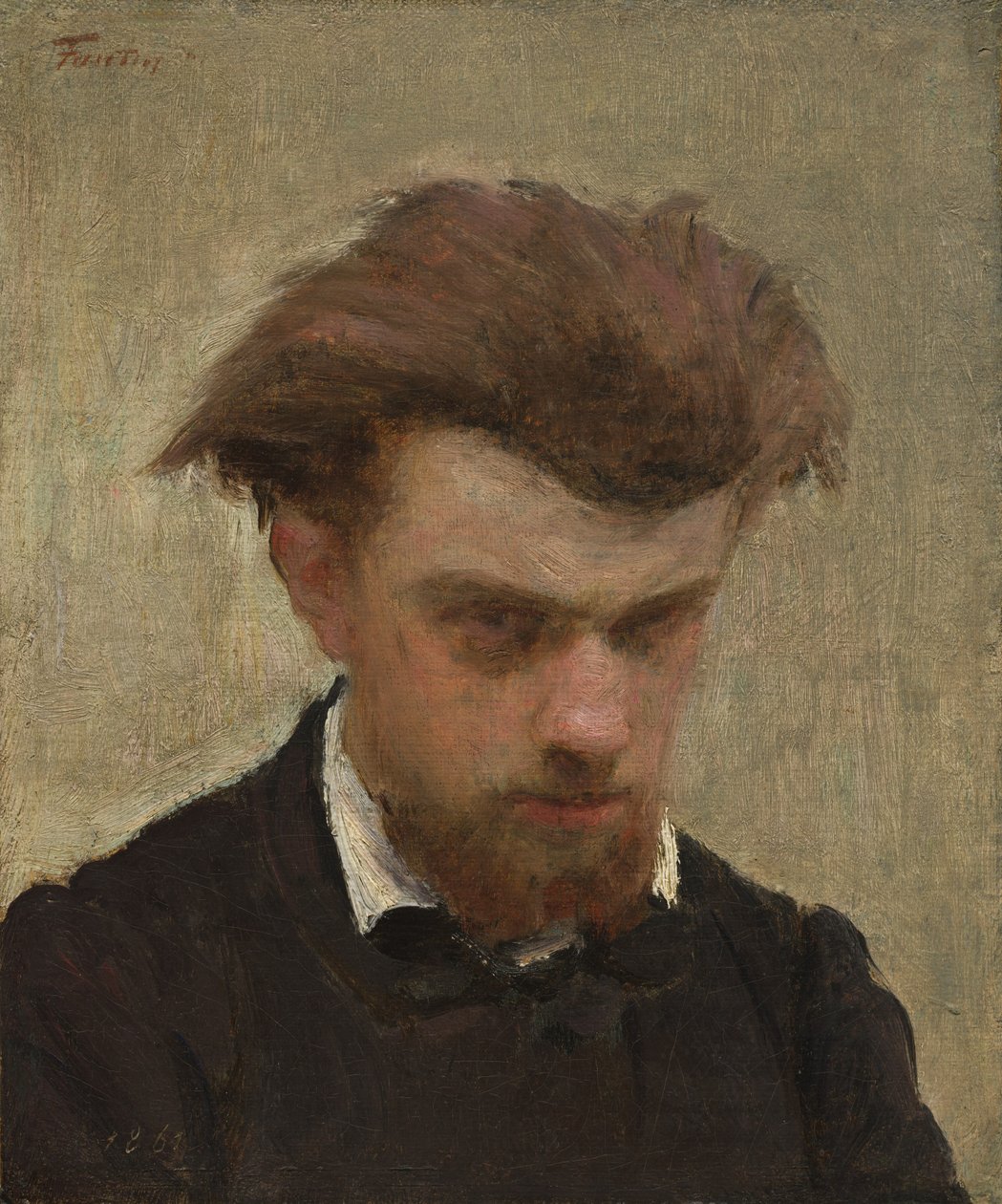 Zelfportret door Ignace Henri Jean Fantin Latour