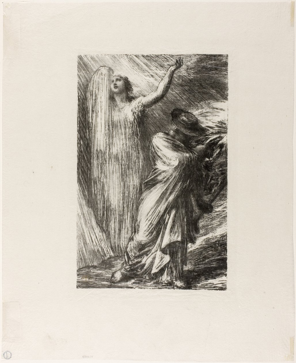 Siegfried: Act III, Oproeping van Erda door Ignace Henri Jean Fantin Latour