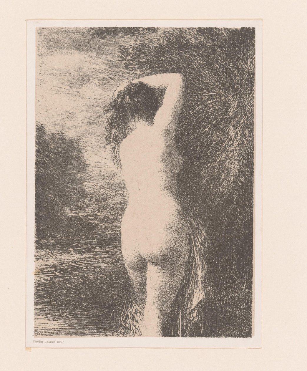 Staande baadster door Ignace Henri Jean Fantin Latour