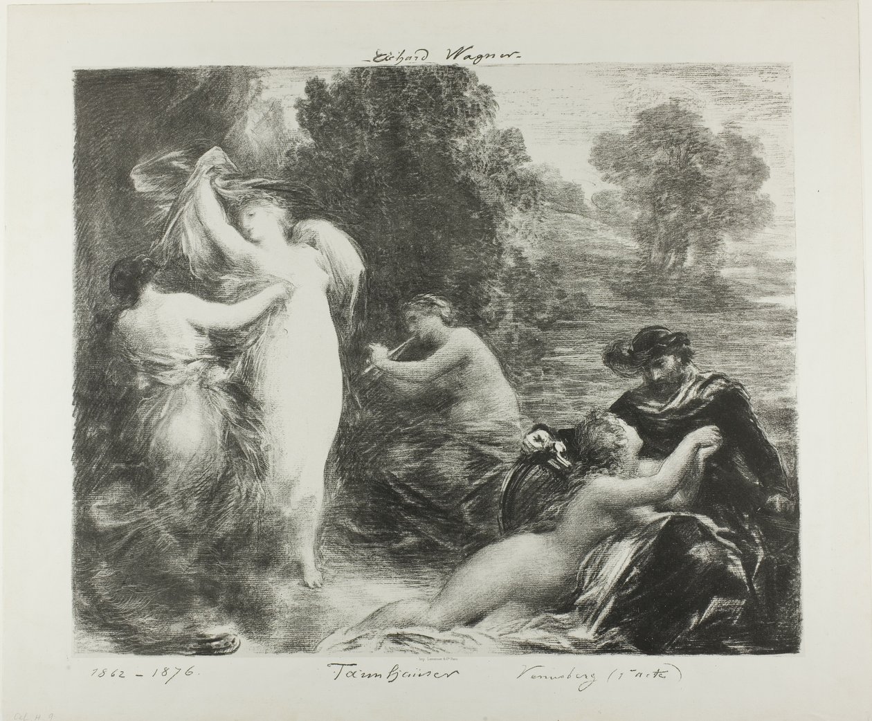 Tannhäuser: Venusberg door Ignace Henri Jean Fantin Latour