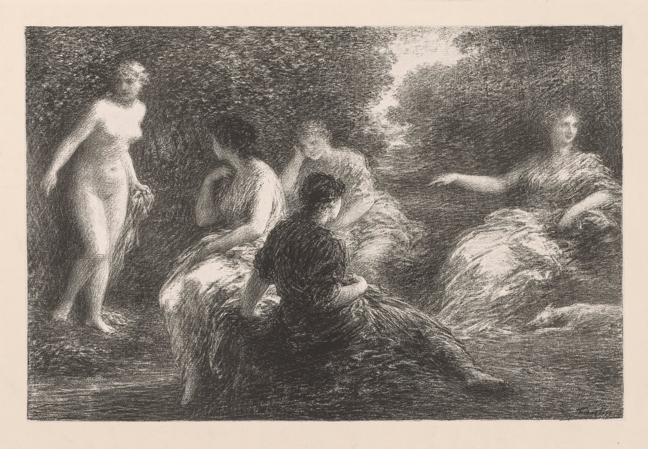 De baders door Ignace Henri Jean Fantin Latour