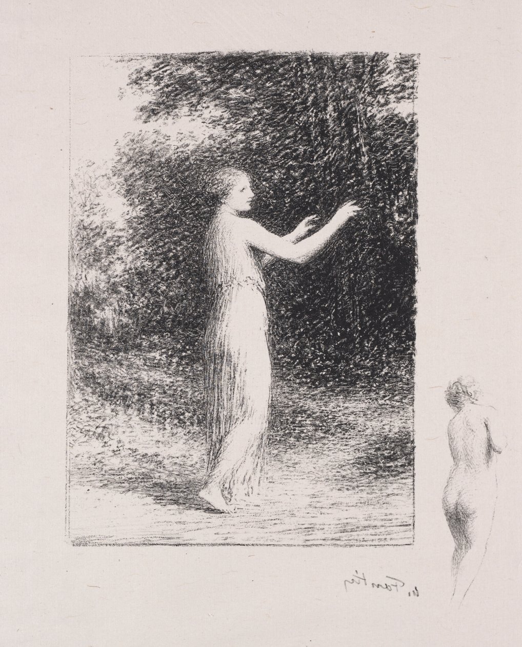 De Bedelaar door Ignace Henri Jean Fantin Latour