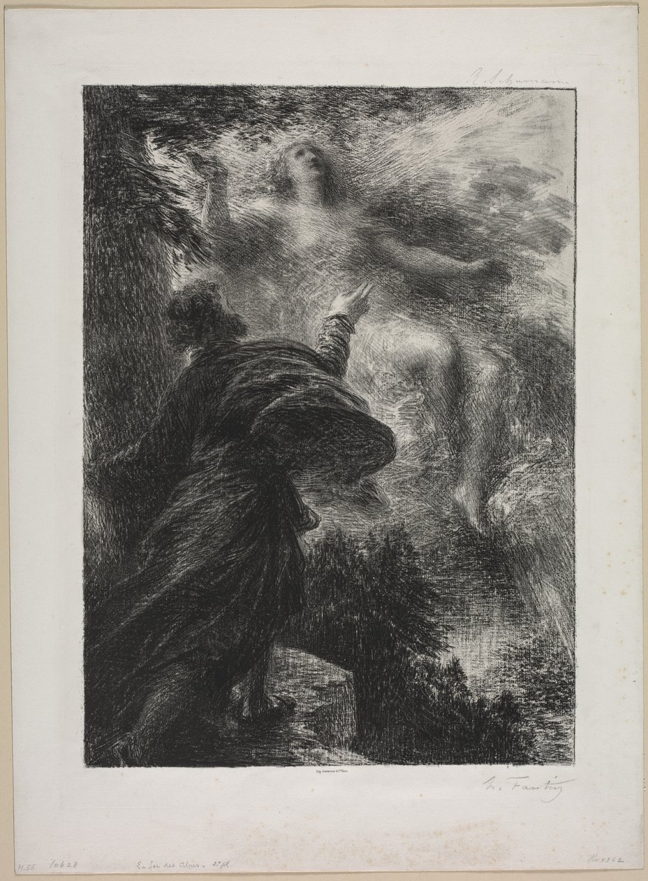 De fee van de Alpen door Ignace Henri Jean Fantin Latour