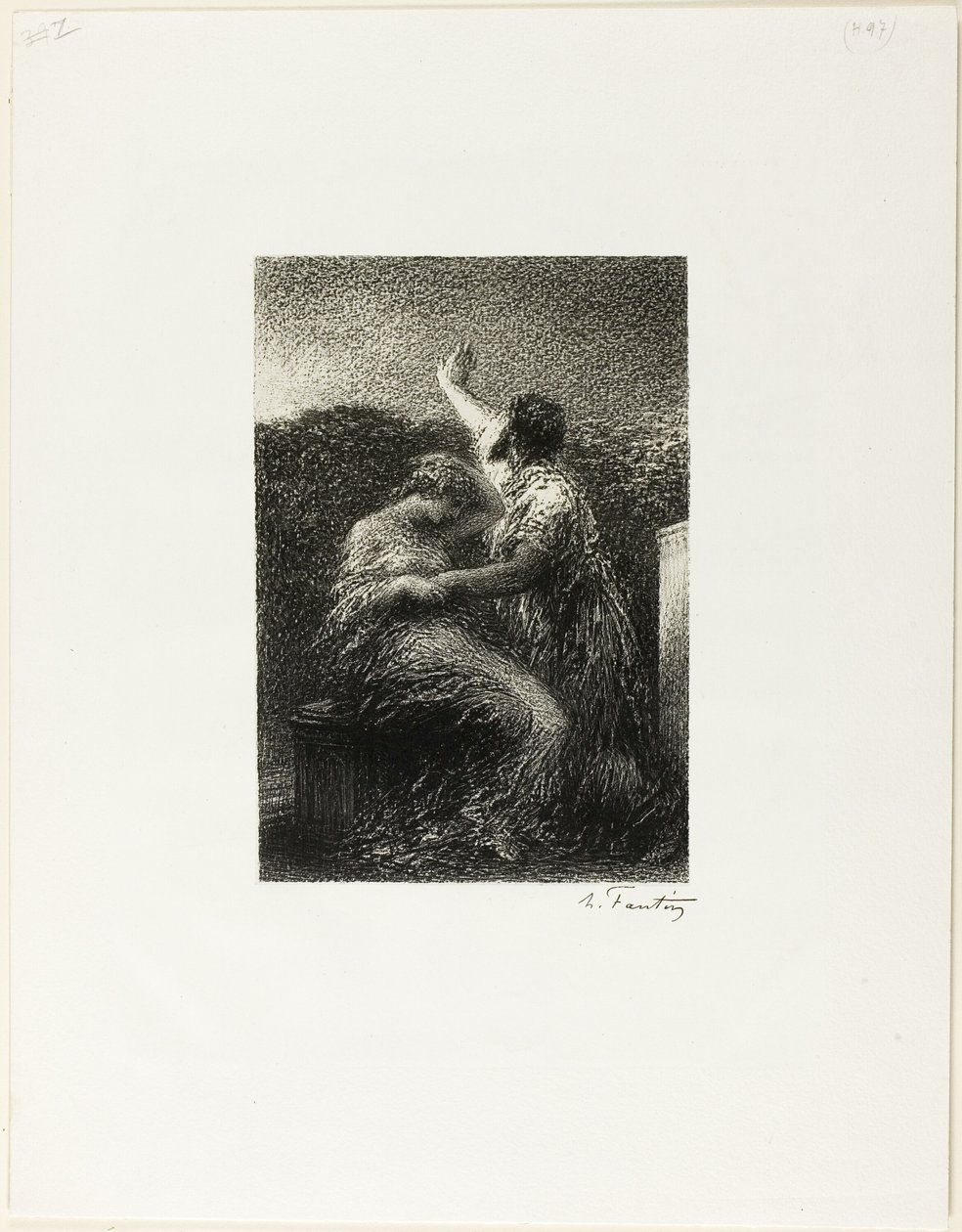 De magiër Balthasar en Fatima door Ignace Henri Jean Fantin Latour