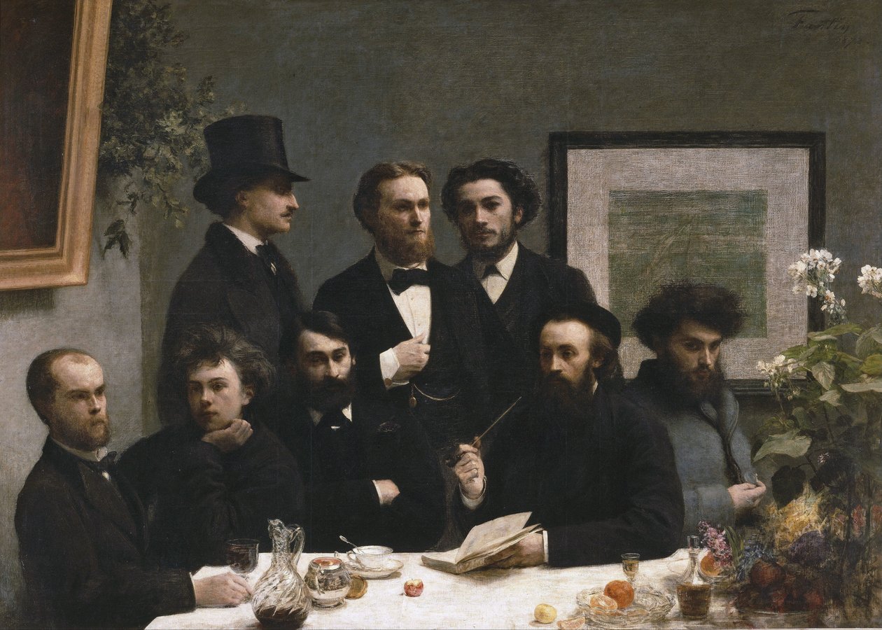 Een hoek van de tafel door Henri Fantin Latour