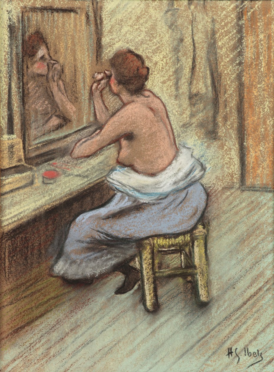 Mensonge Lie, ca. 1895 door Henri Gabriel Ibels