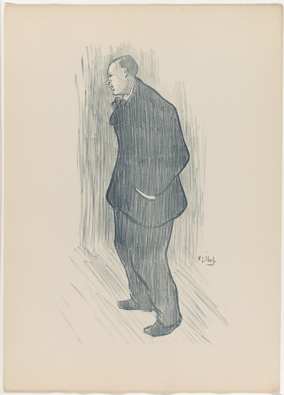 Mévisto, van Le Café-Concert door Henri Gabriel Ibels