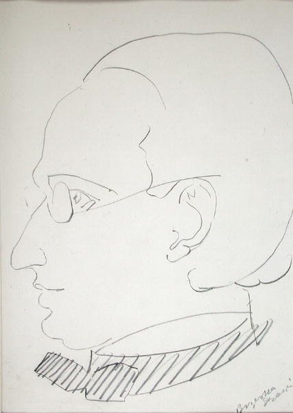 Alfred Wolmark (1877-1961) door Henri Gaudier Brzeska