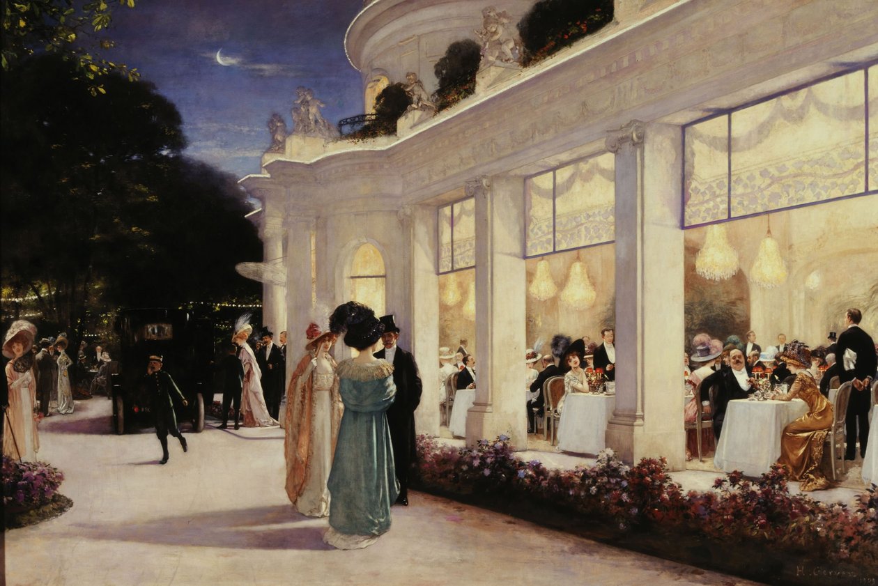 Een avond in de Pré-Catelan door Henri Gervex