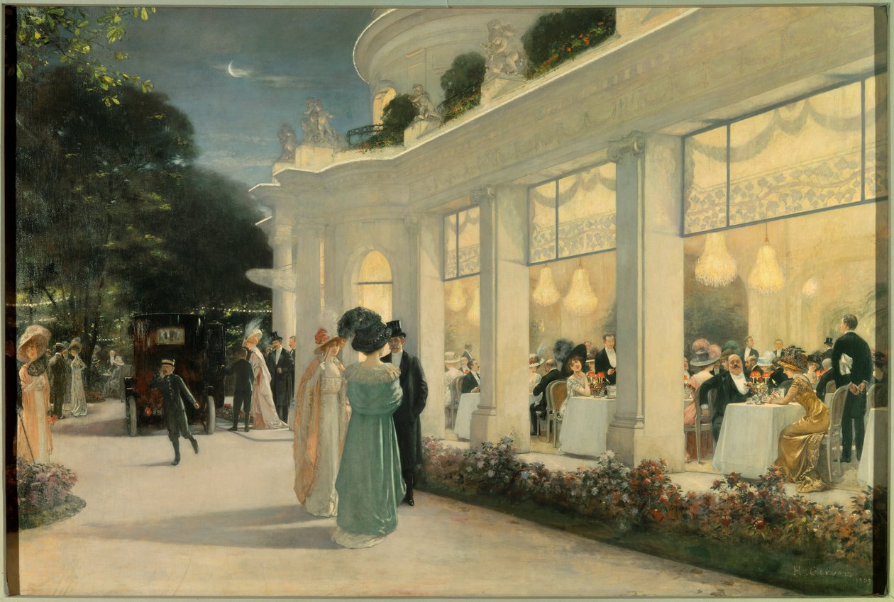 Diner in Pre Catelan door Henri Gervex