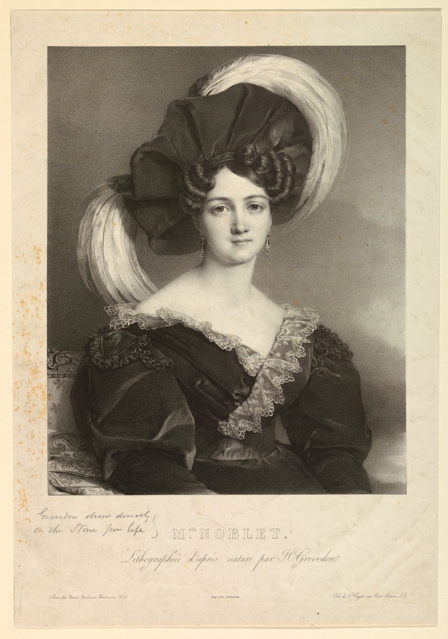 Melle Noblet door Henri Grevedon