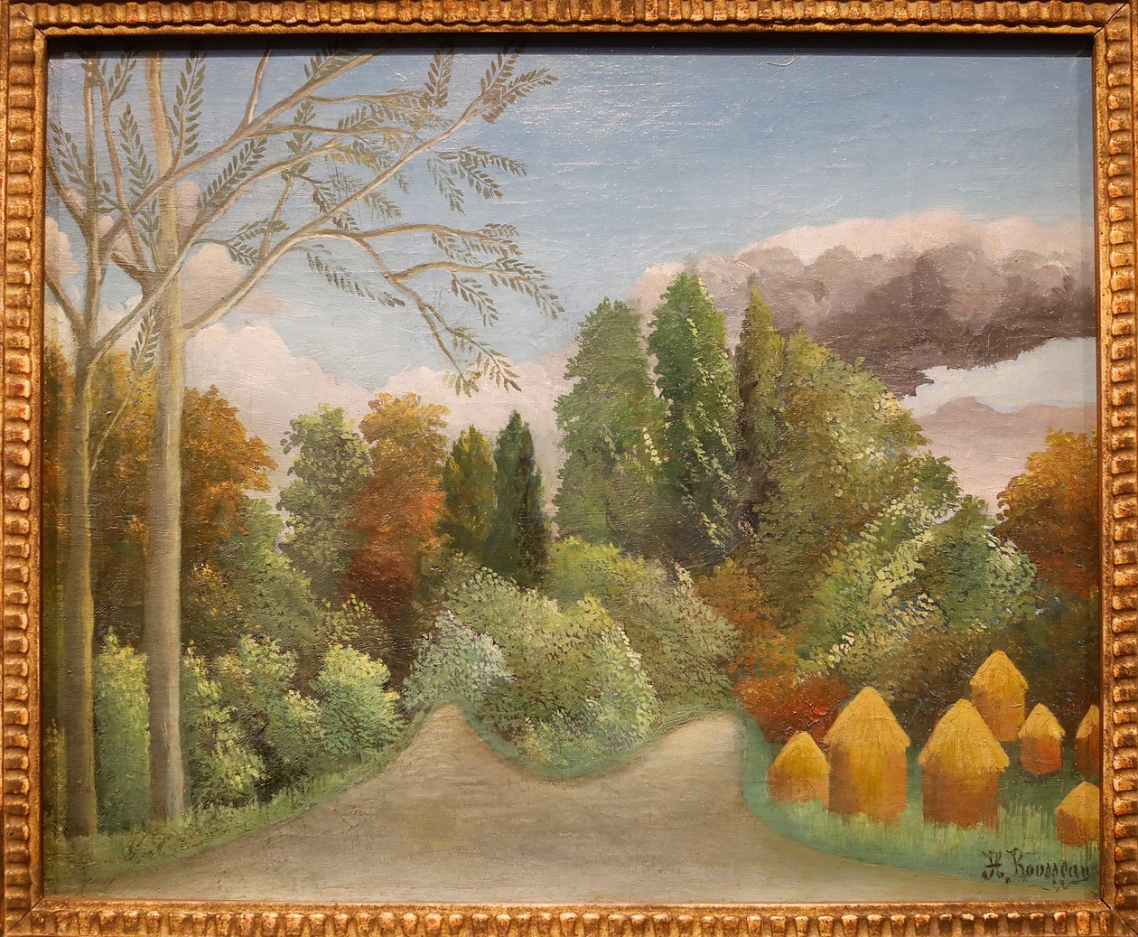 Oise rivier oever door Henri J.F. Rousseau