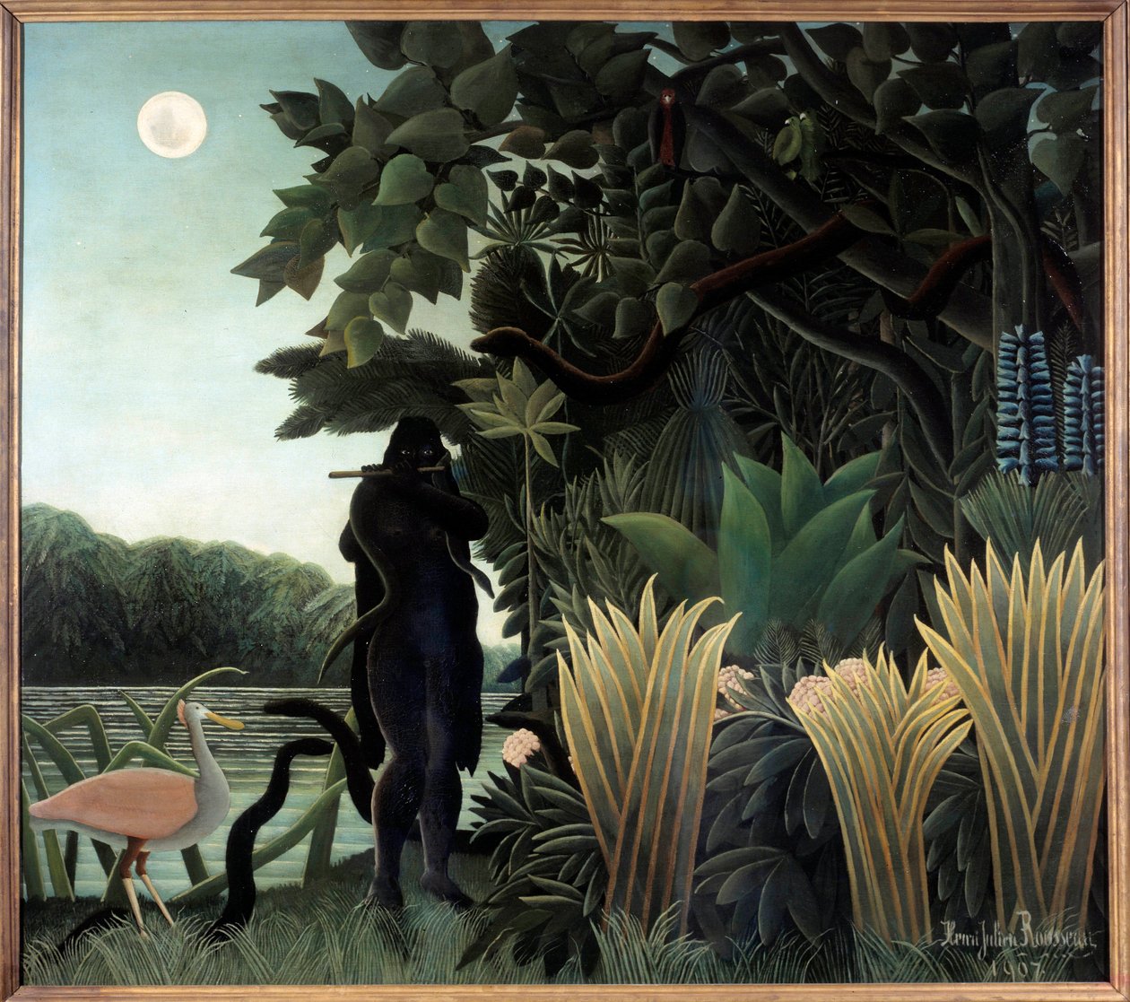 De slangenbezweerder door Henri J.F. (1844 1910) Rousseau