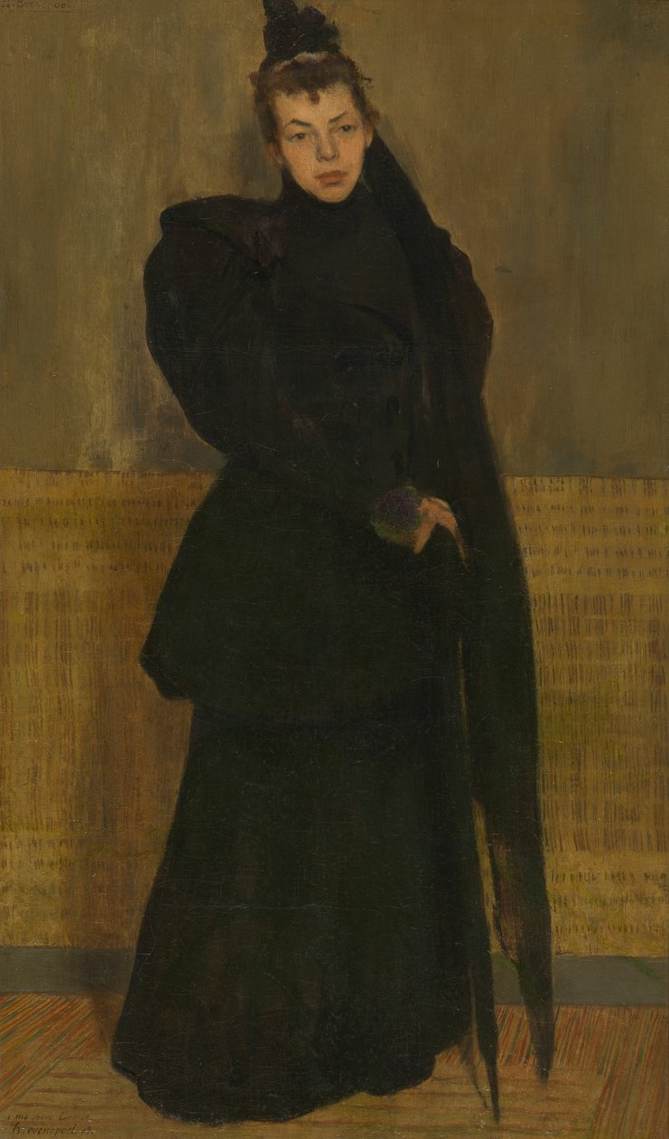 Louise in Rouw door Henri Jacques Edouard Evenepoel