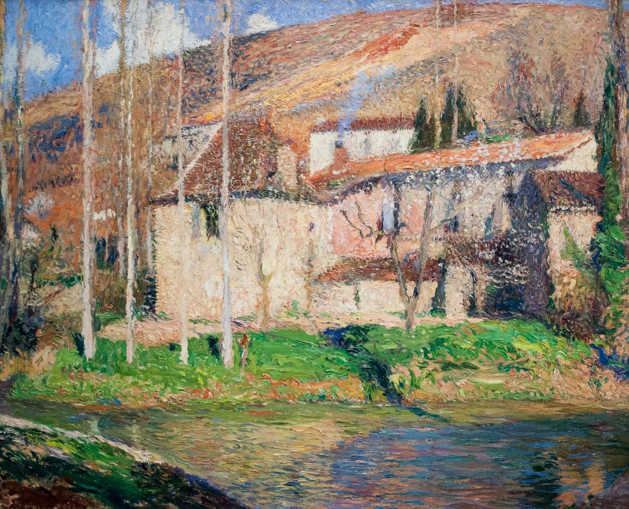 Uitzicht op Labastide-du-Vert (Midi-Pyrénées) door Henri Jean Guillaume Martin