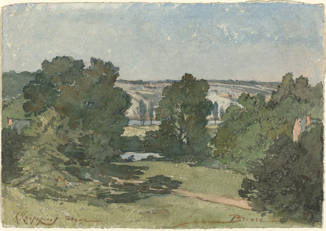 Briare door Henri Joseph Harpignies