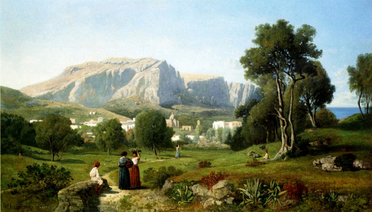 Capri door Henri Joseph Harpignies