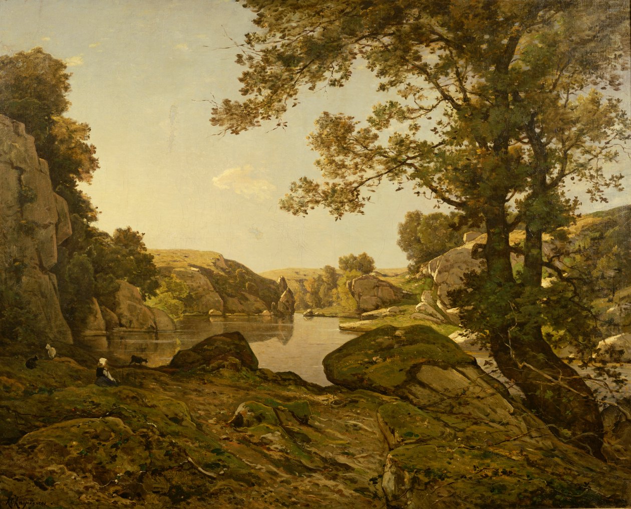 Le Saut de Loup door Henri Joseph Harpignies