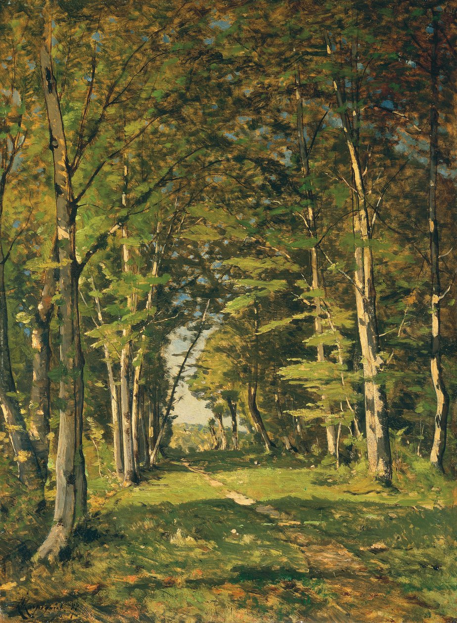 De Bossen van Famars, 1887 door Henri Joseph Harpignies