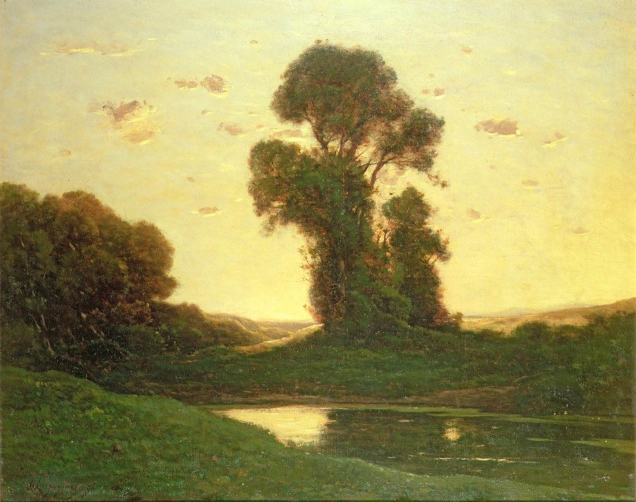 Uitzicht in de Campagna door Henri Joseph Harpignies