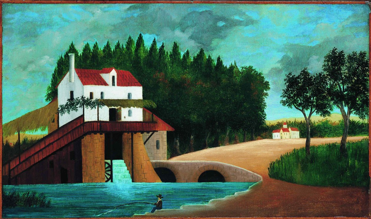 De molen, 1896 door Henri Julien Félix Rousseau