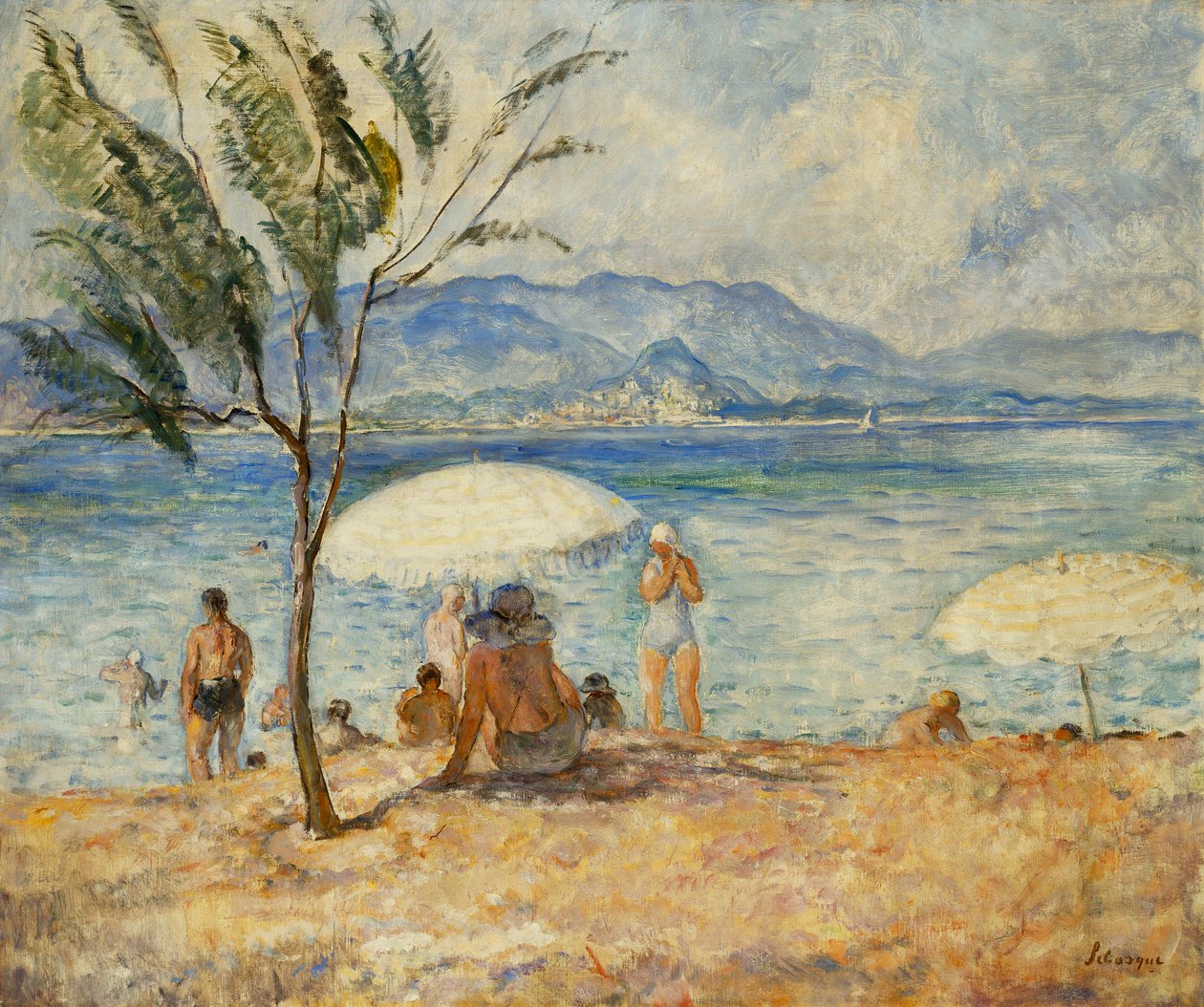 Baden door Henri Lebasque