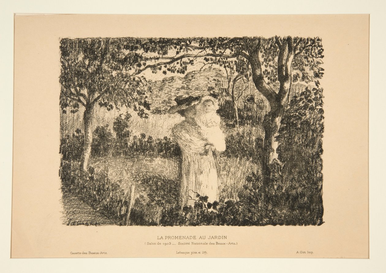 De wandeling in de tuin door Henri Lebasque