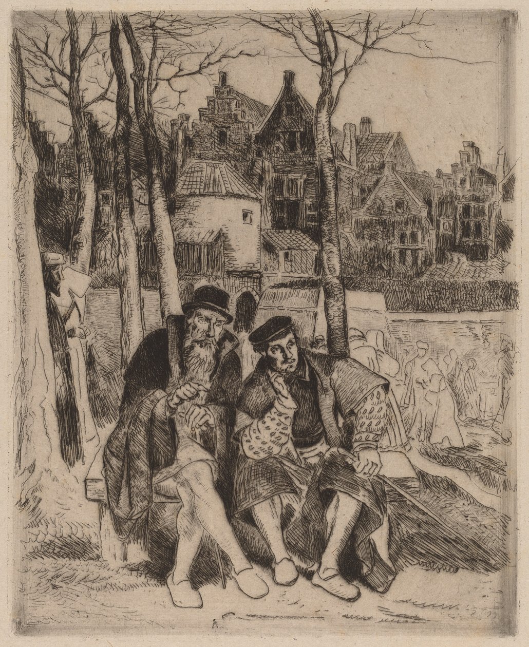 Faust en Wagner door Henri Leys