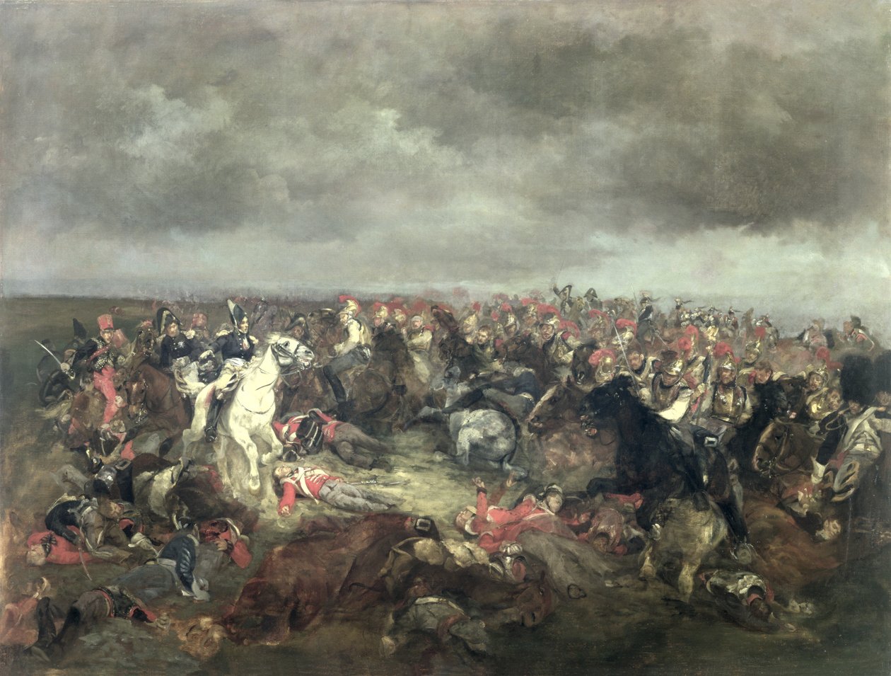 Maarschalk Ney (1769-1815) bij Waterloo door Henri Louis Dupray
