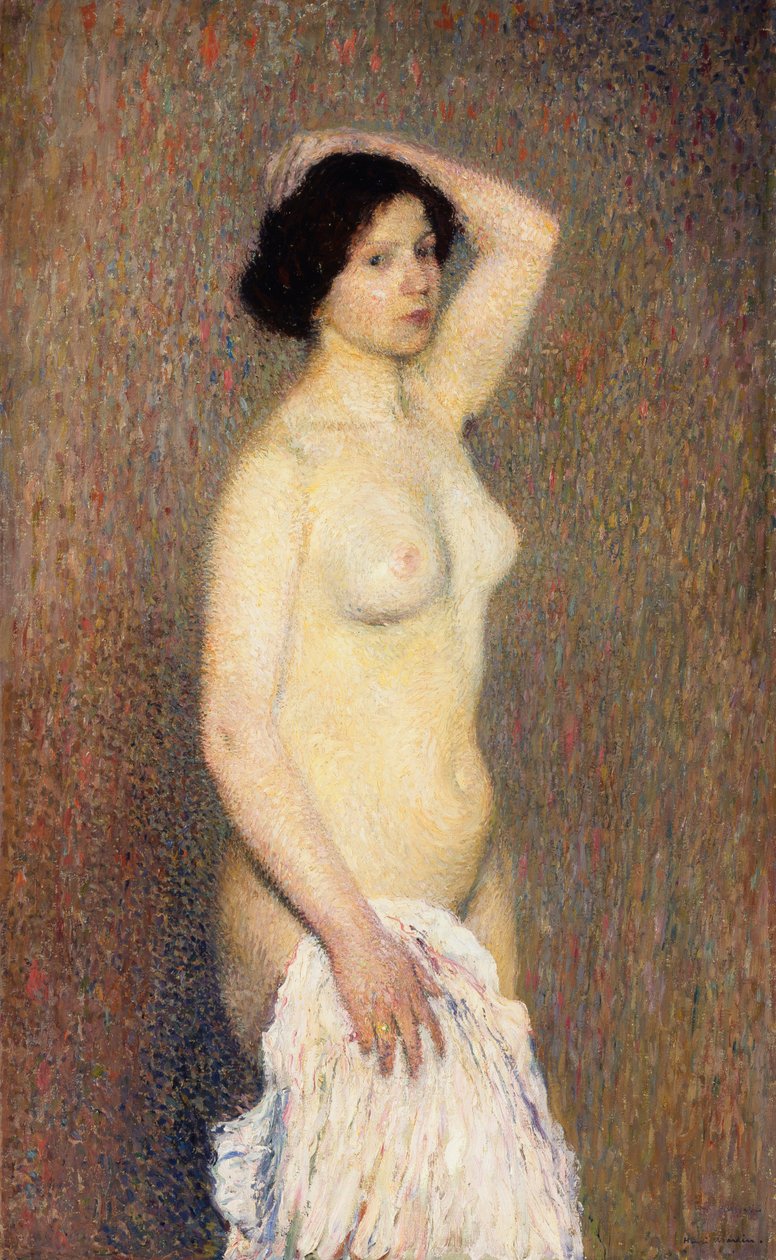 Naakte vrouw staand door Henri Martin