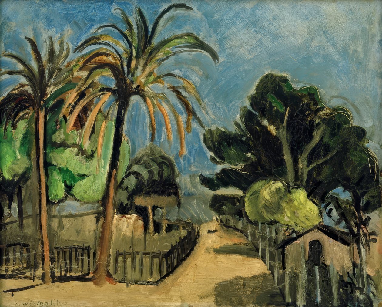 Engelse tuin in Nice door Henri Matisse
