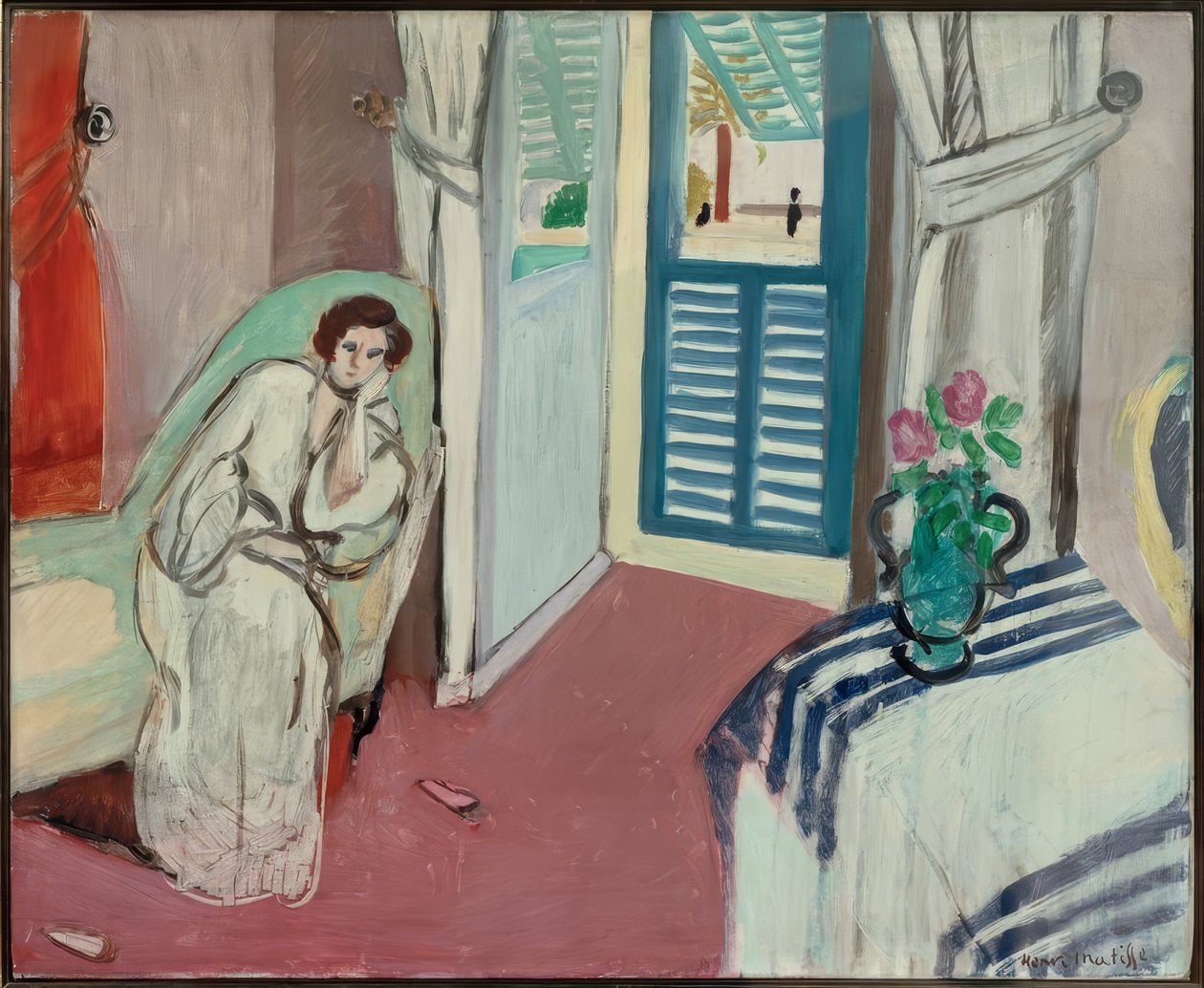 Vrouw op bank door Henri Matisse