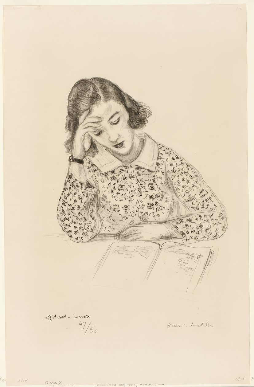 Meisje Lezen door Henri Matisse