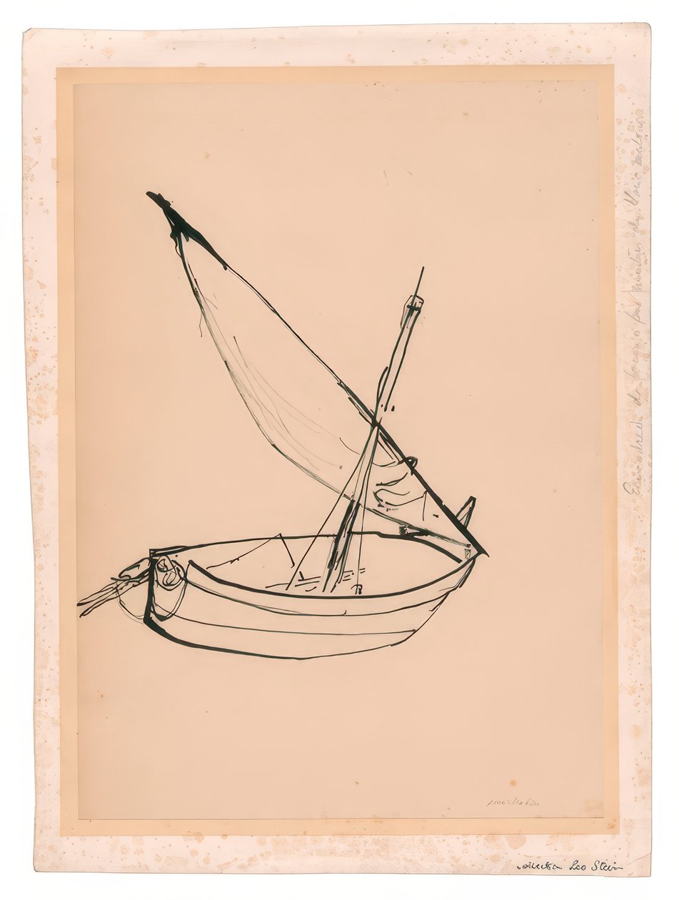 Vastgelopen vissersboot door Henri Matisse