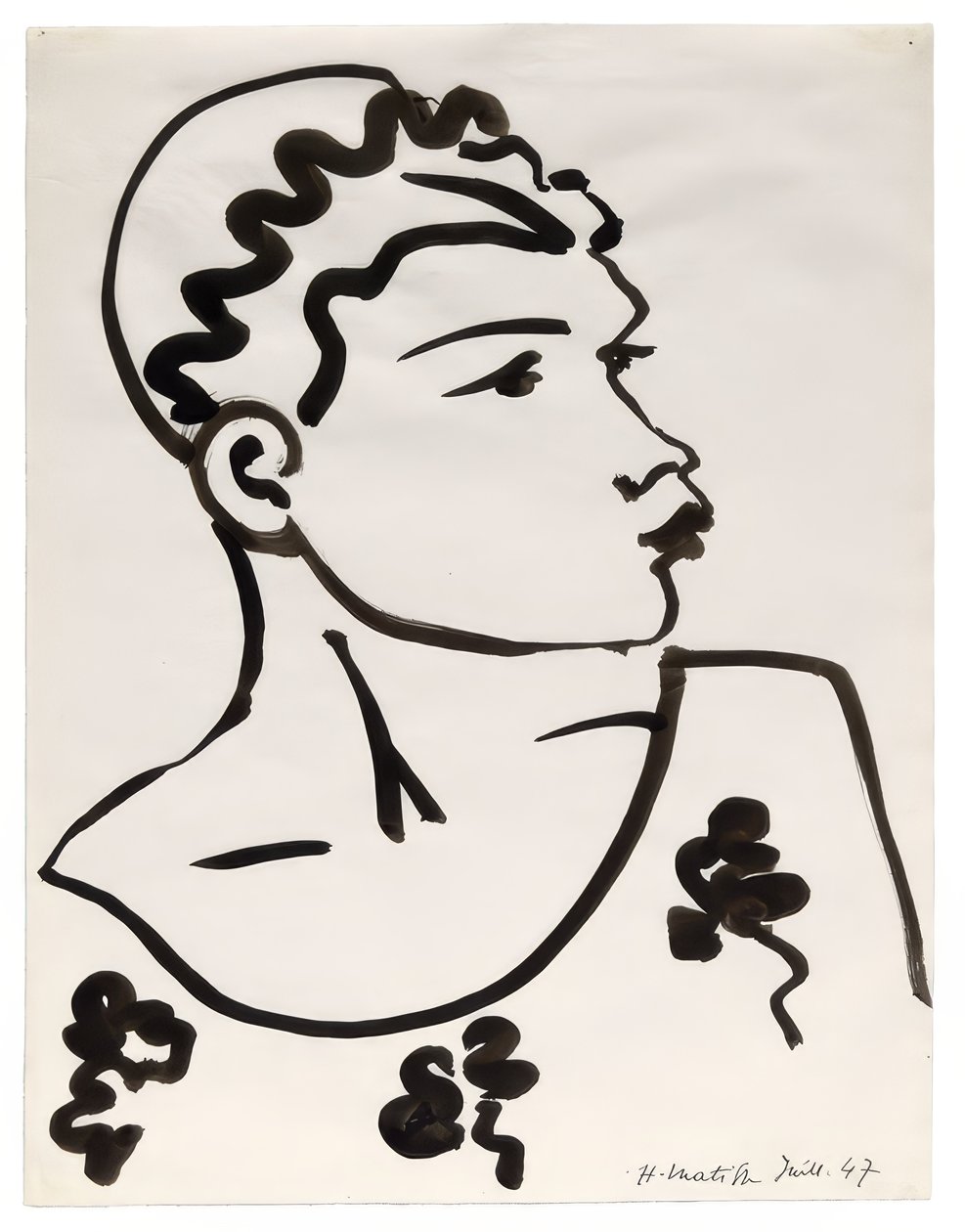 Hoofd door Henri Matisse