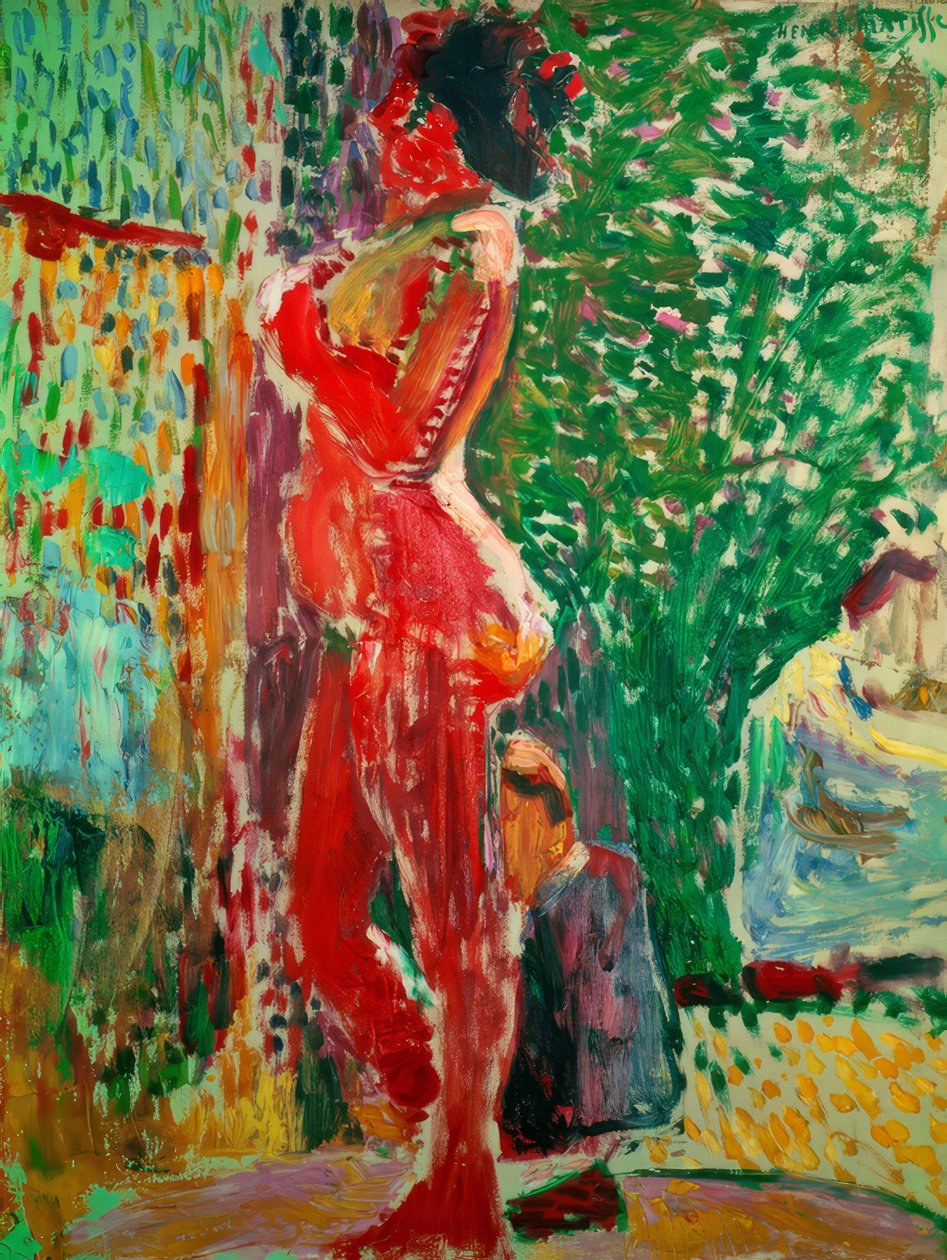 Naakt in de studio door Henri Matisse