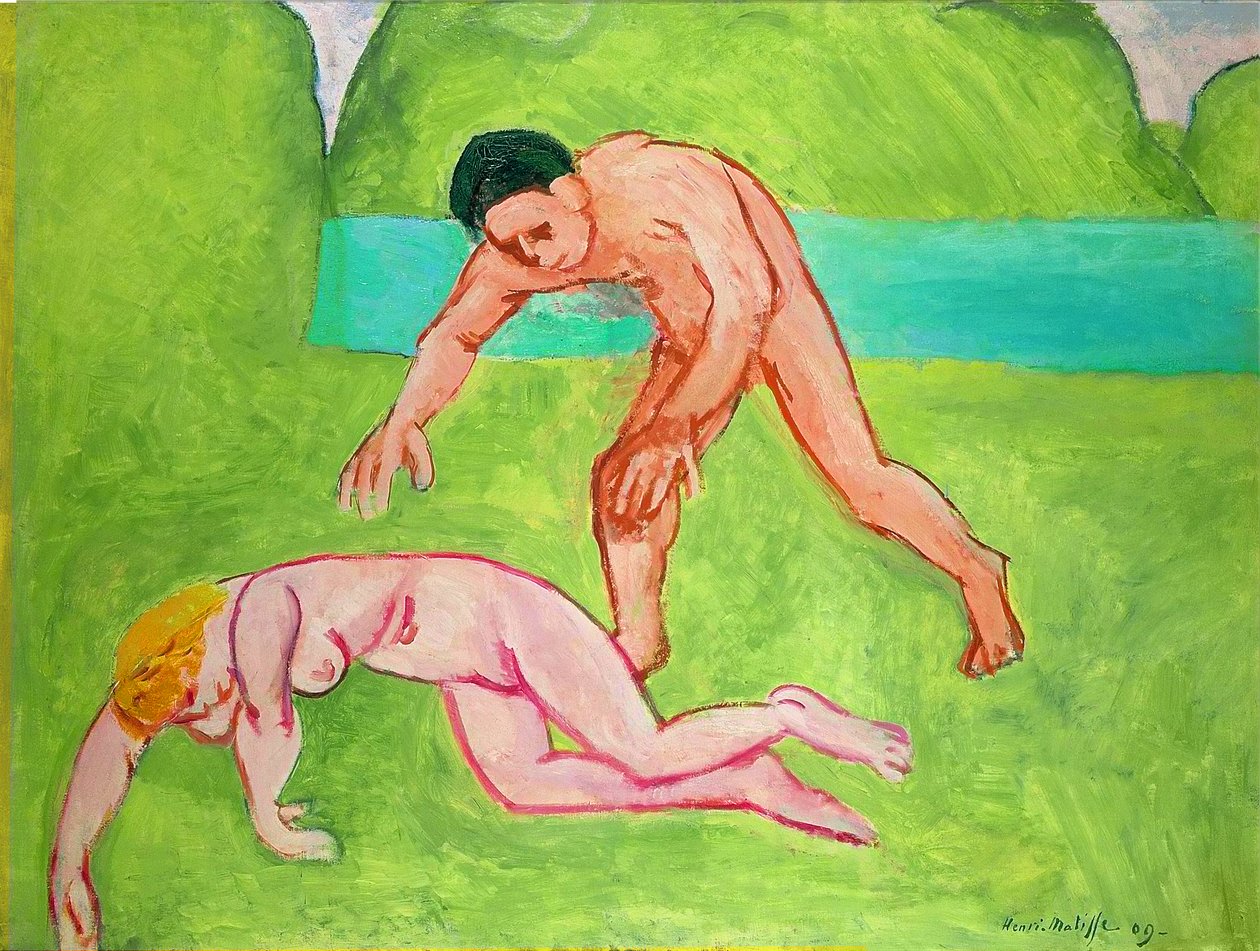 Nimf en sater door Henri Matisse