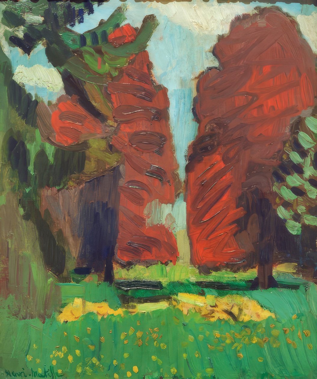 Paarse beuk door Henri Matisse