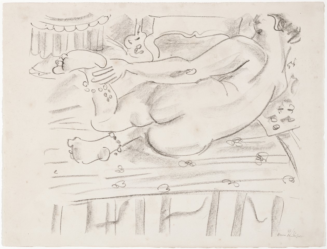 Liggend naakt door Henri Matisse