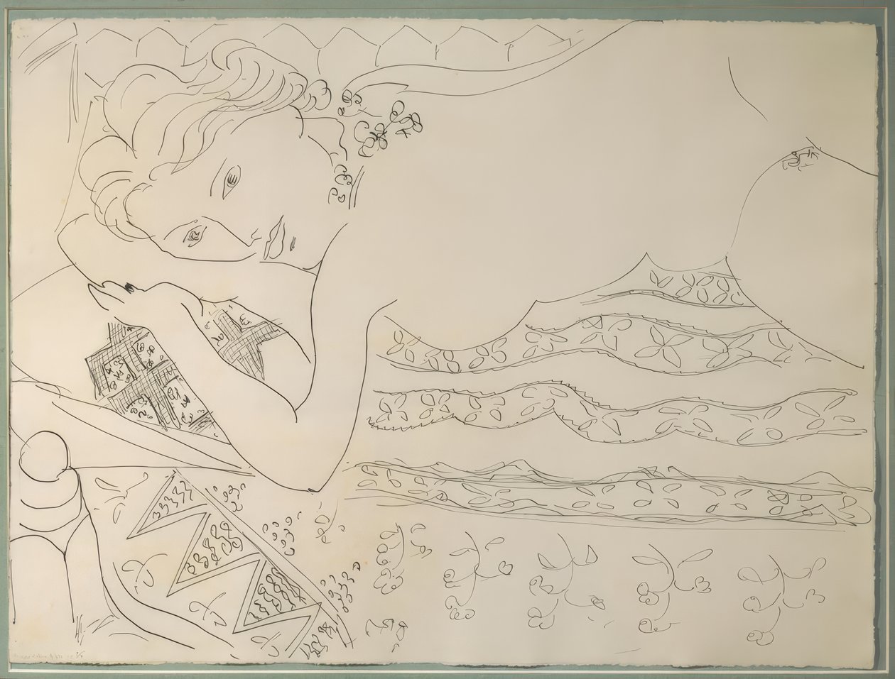 Liggend naakt door Henri Matisse