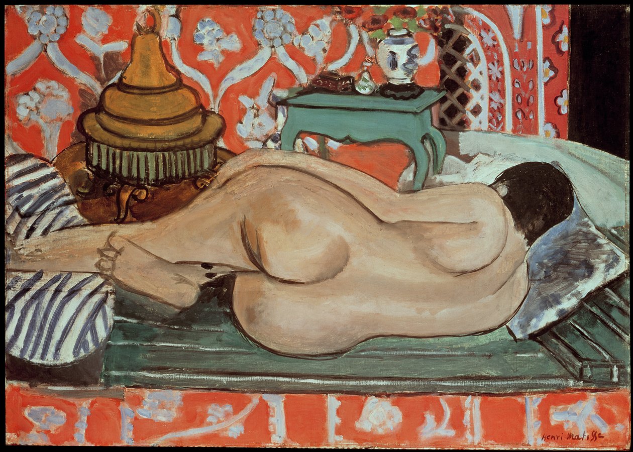 Liggend naakt, rug door Henri Matisse