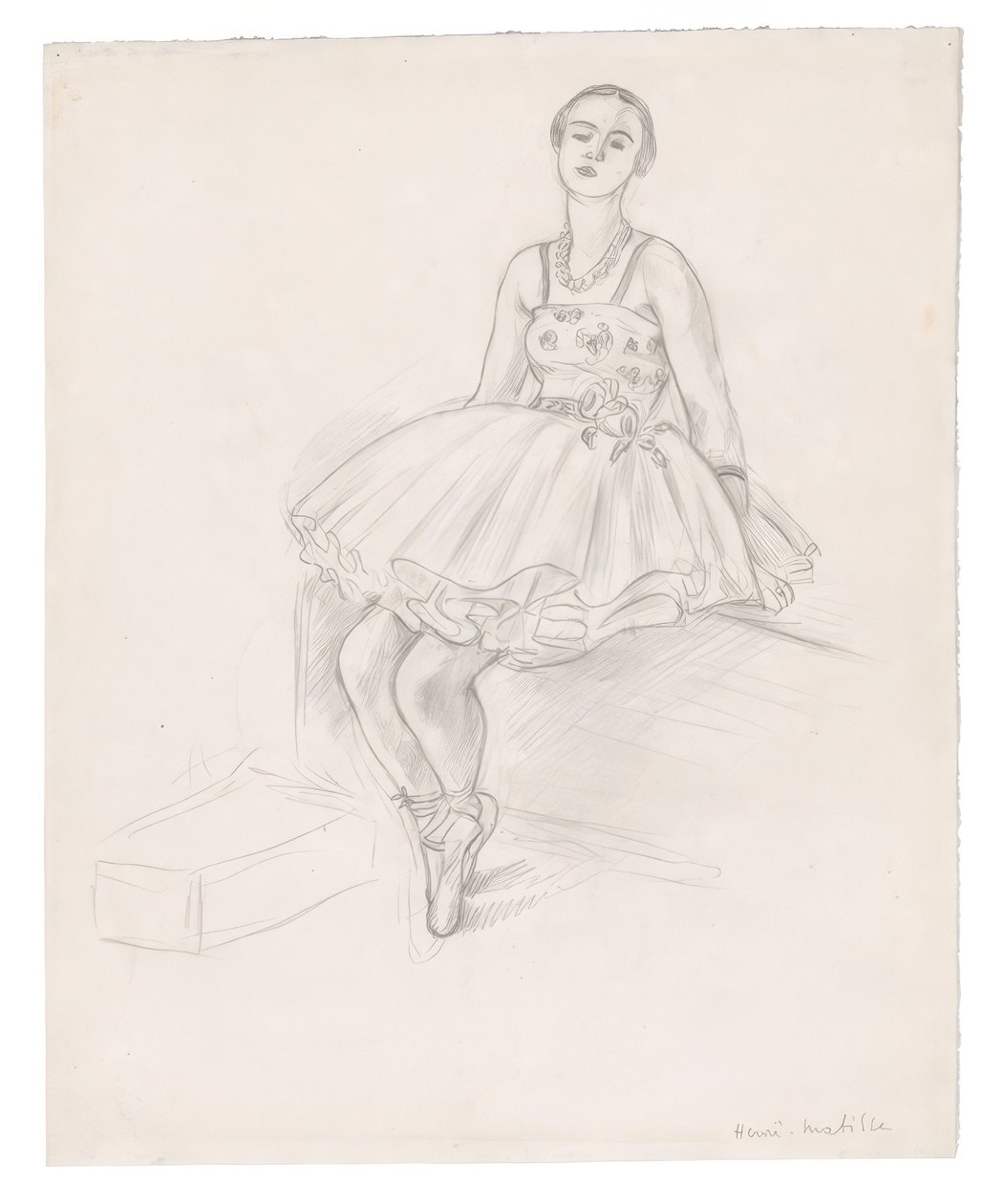 Zittende danser door Henri Matisse