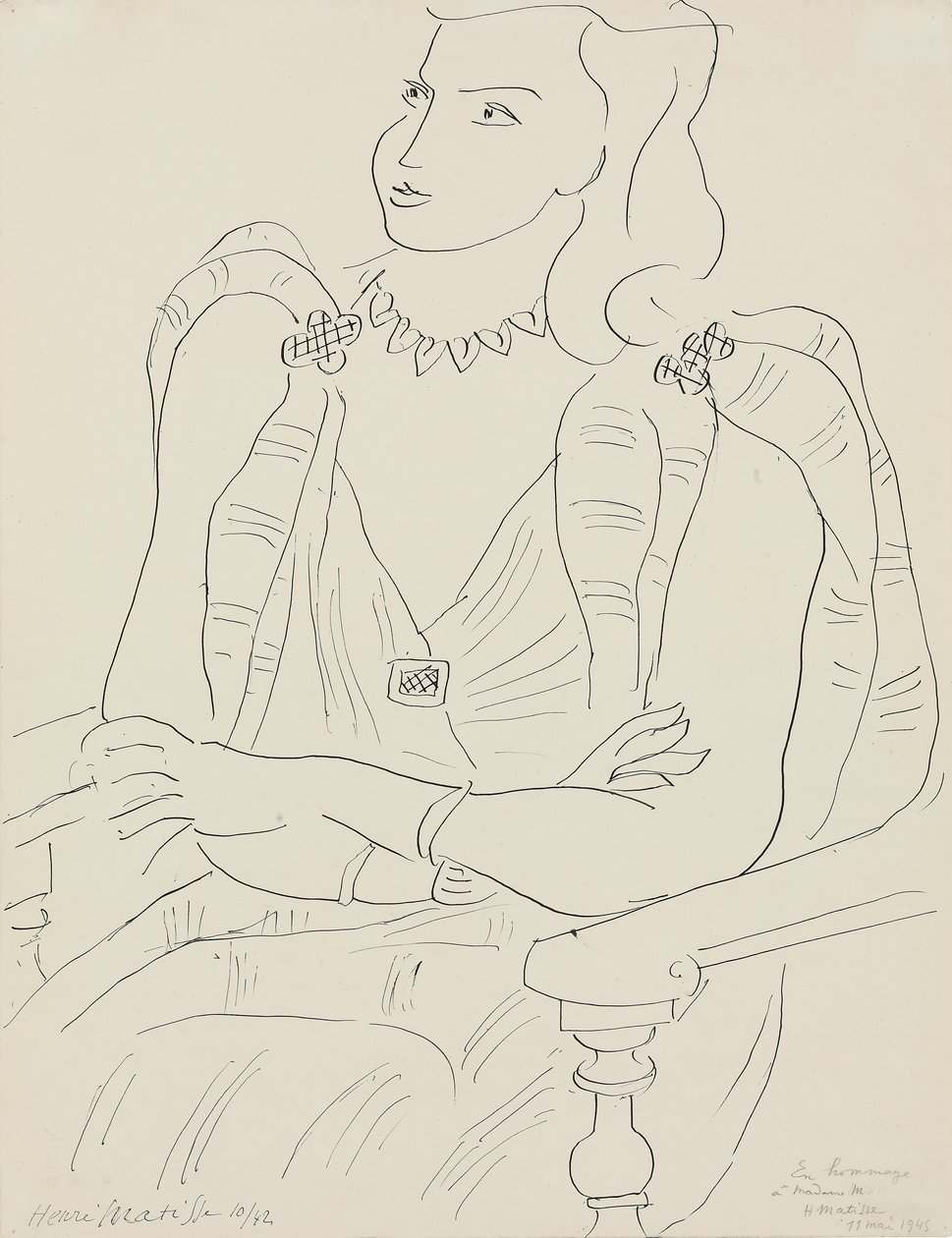 Zittende vrouw door Henri Matisse