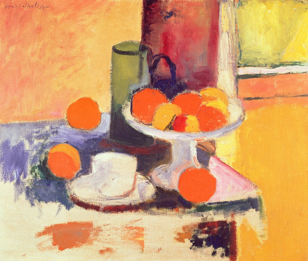 Stilleven met sinaasappels II door Henri Matisse