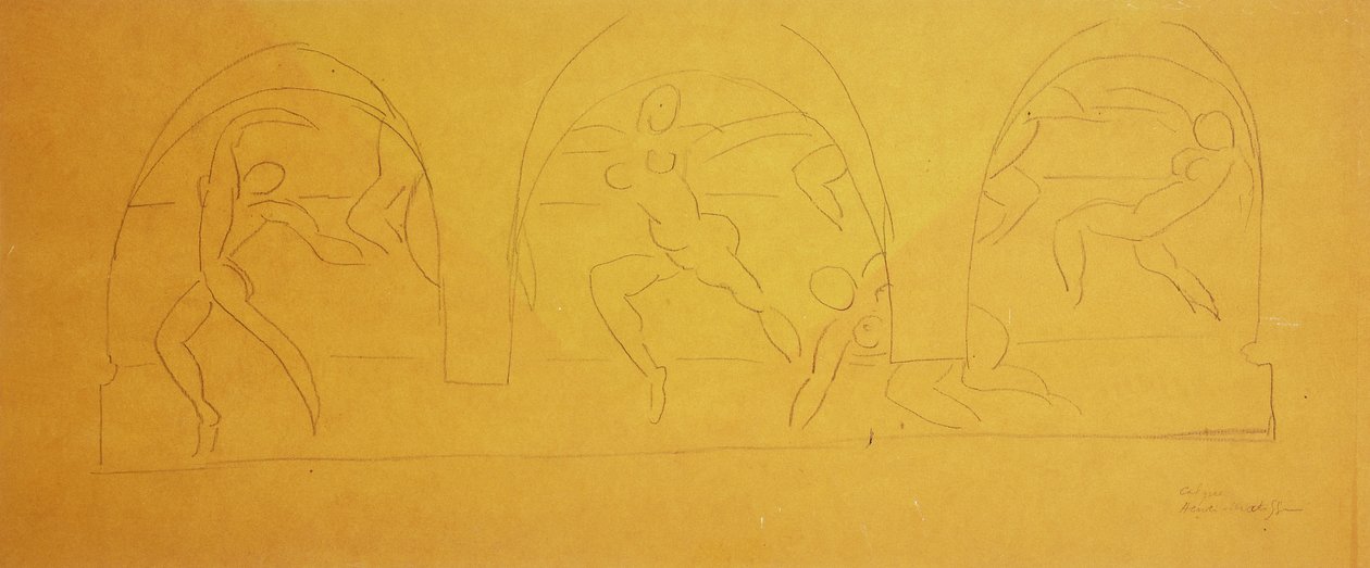 Studeren voor de dans door Henri Matisse
