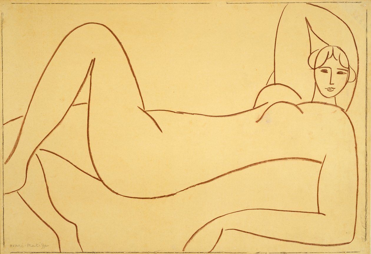 Studie naar het Roze Naakt door Henri Matisse