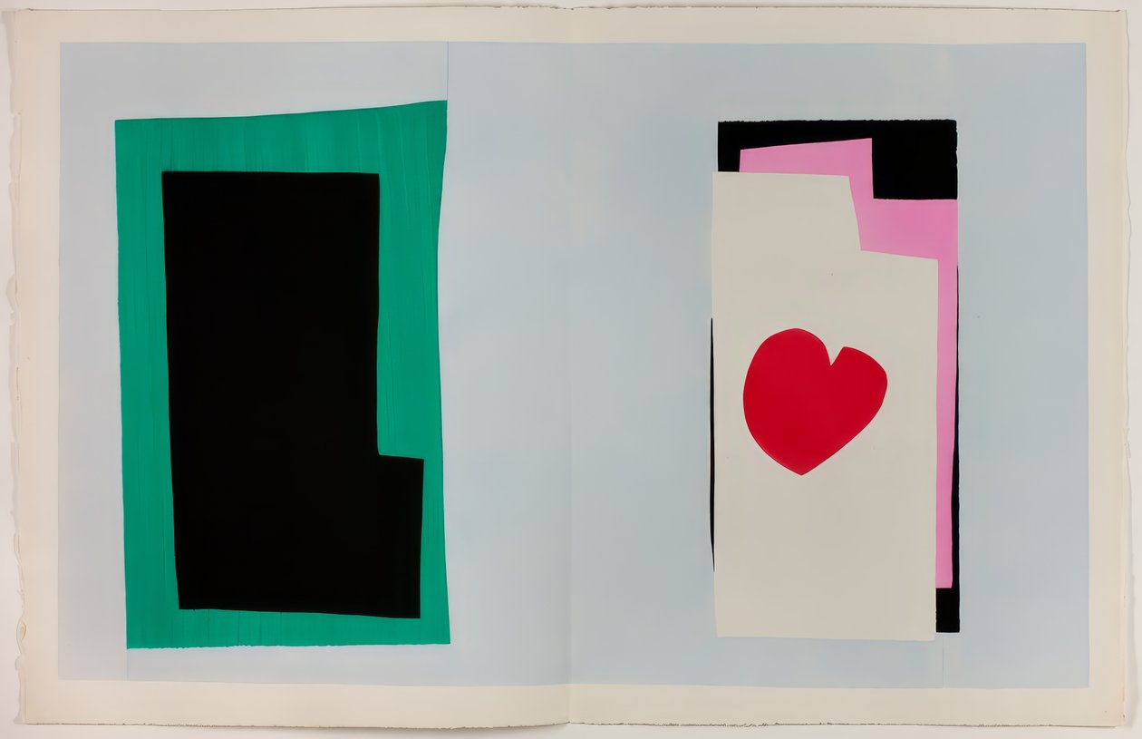 Het hart, van Jazz door Henri Matisse